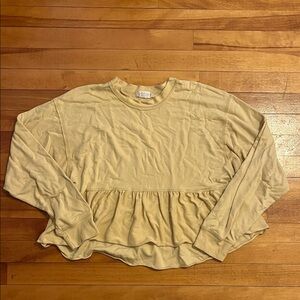 Altar'd State Long Sleeve Peplum Top